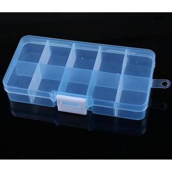 Trousse d’outils mini‑rangement 10 fentes – Bijoux, pièces électroniques, vis, perles