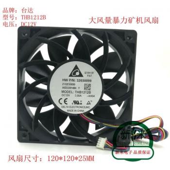 Delta THB1212B Ventilador Minero 12V 3.00A 12CM