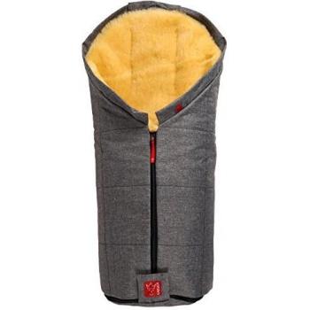 Kaiser 6720470 „Iglu“ Lammfellfußsack in Anthrazit-Melange
