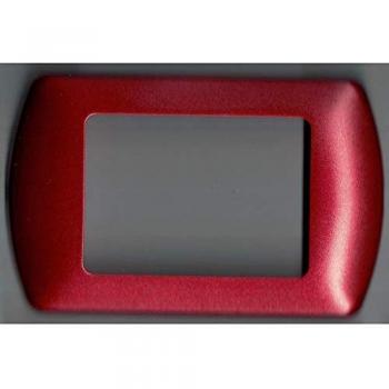 Tapa para Enchufe Master Modo Colorra, Placas ABS – Rojo Metálico