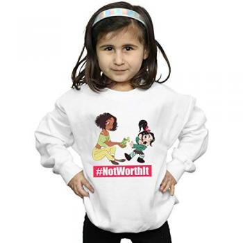 Vêtement Disney Filles Wreck It Ralph Tiana et Vanellope 7-8 Ans Blanc