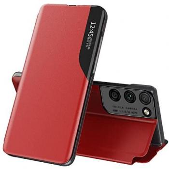 König Design Smartphoneetui Samsung Galaxy S23 – Roter, schützender Flip-Cover