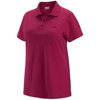 Fuchsia Baumwolle Poloshirt für Damen 56/58