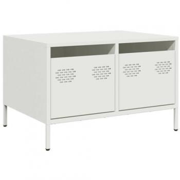 Support TV en Acier Laminé à Froid – 68×50×43,5 cm, couleur blanche
