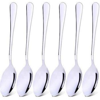 Qinglele 304 Stainless Steel Dinner Spoon Set of 6