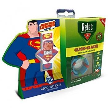 Relec Pack Bracelet Anti-Moustiques SuperMan + 2 Recharges