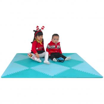 Tappeto Puzzle per Bambini Meiqicool in Soffice Schiuma Eva, Tappetino Gioco per la Cameretta