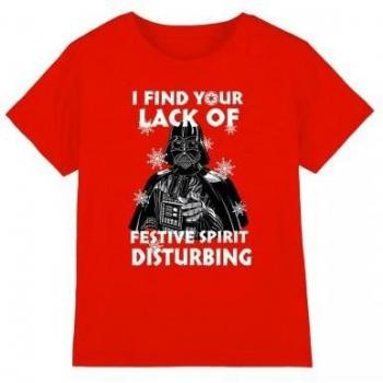 T-shirt Star Wars Petit Noël : Manque d’Esprit Dark Vador (5‑6 ans)