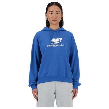 Sudadera New Balance mujer con capucha y logo azul