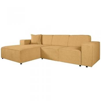 Beautysofa Ecksofa PEDRO L in Grau