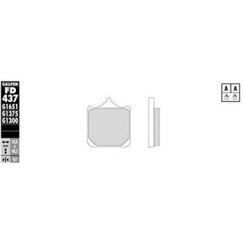 Plaquette frein G1375 FD437 Galfer Sinter Racing