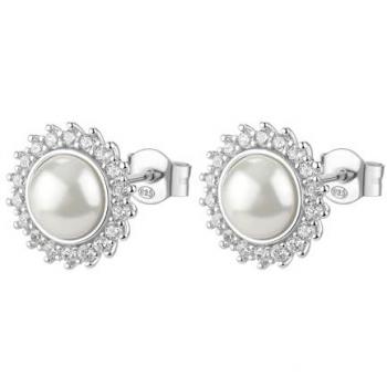 Boucles d'oreilles en argent avec perle blanche Brosway FIW146