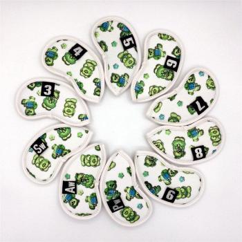 10pcs Little Bear Golf Iron Headcovers for Men and Women