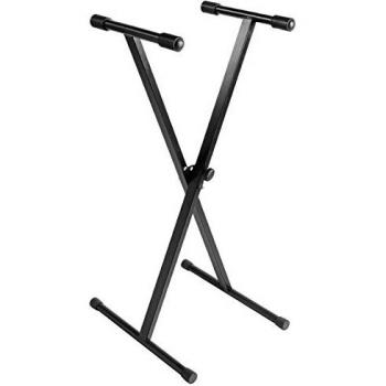 Schwarzes Keyboardständer‑System KB‑6, verstellbare Höhe