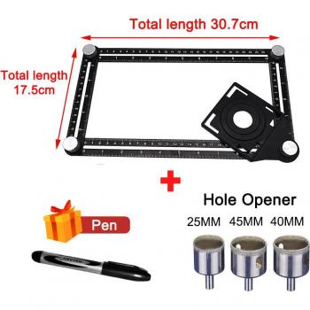Perforated Template Measuring Guide