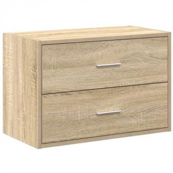 VidaXL 60x31x40 cm 2-Drawer Cabinet in Sonoma Oak