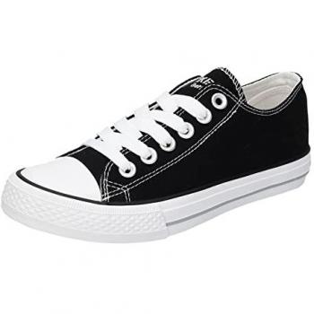 Sneaker DOCKERS BY GERLI Gr. 37, schwarz, Damen, Textil, Schuhe, mit dezenter Logo-Stickerei