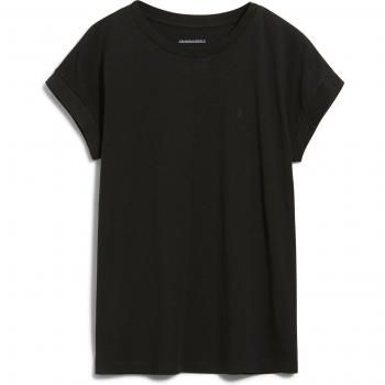 Maglietta donna ARMEDANGELS Idaara nera girocollo Loose Fit M