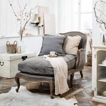 Muel Bank met chaise longue