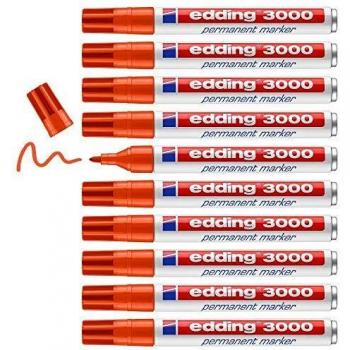 Edding 3000 Stift Orange 10 Stück