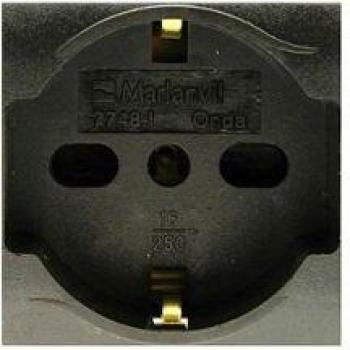 MARLANVIL 7748. I PRESA SCHUKO TRIVALENTE GRIGIO ONDA