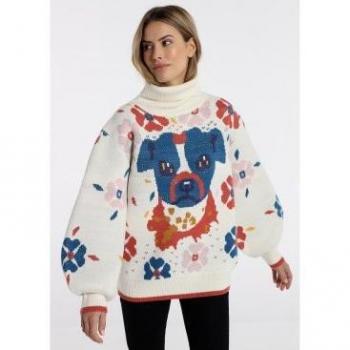 Maglione Donna Lois Jeans 131333 Bianco S