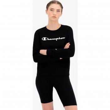 Crew‑Neck Damenpullover Champion – Schwarz (Stück: 113210 KK001 NBK)