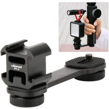 Triplé Froid Support Microphone pour DJI OSMO Mobile 2