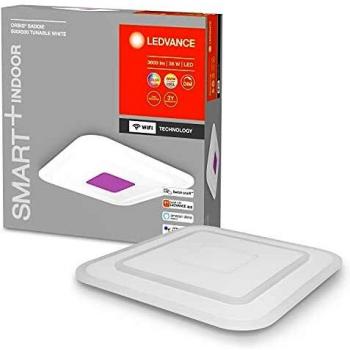 LEDVANCE SMART+ WiFi Orbis Saddie plafoniera LED RGBW 32W 500x500mm Acciaio, PC