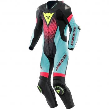 Dainese Laguna Seca 6 Tuta Performance – Nero/Water/Fucsia 52