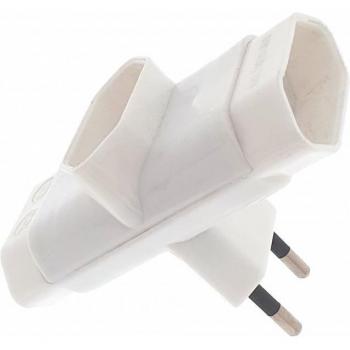 Adaptador Enchufe Eurobric2000 301W Blanco