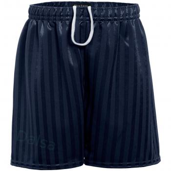 Boys Girls PE Gym Sports Games Football Shadow Stripe Shorts (Medium)