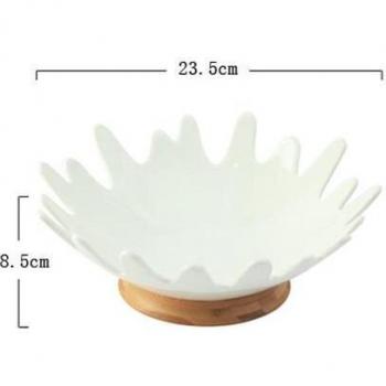 Panier à fruits avec base en bambou