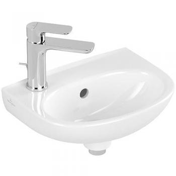 Villeroy et Boch O.novo lavabo 36 x 27,5 cm, ovale, trou à droite, blanc