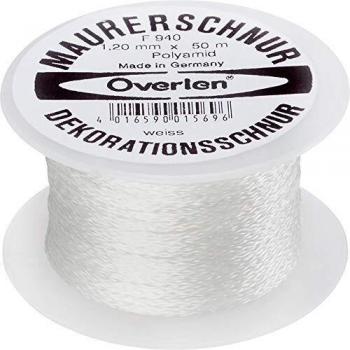 Cordon de Maçonnerie 1,2 mm 50 m Blanc