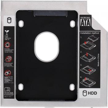 2.5 Inch Aluminum Alloy SATA 3.0 SSD HDD Enclosure 12.7mm for PC and Laptop