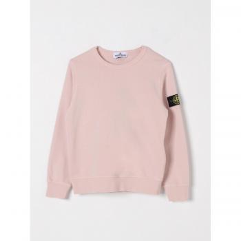 Stone Island Felpa Rosa Colore Semplice 10