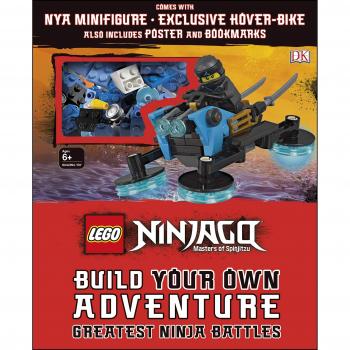 LEGO NINJAGO Build Your Own Adventure Greatest Ninja Battles: with Nya minifigure and exclusive Hover-Bike model