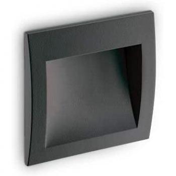 Netlighting Wire LED Outdoor Square Recessed Wall Light Anthracite IP65 3000K
