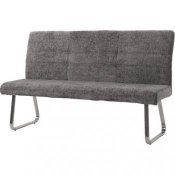 Dunkelgraue Sitzbank MCW-G55, 160 cm