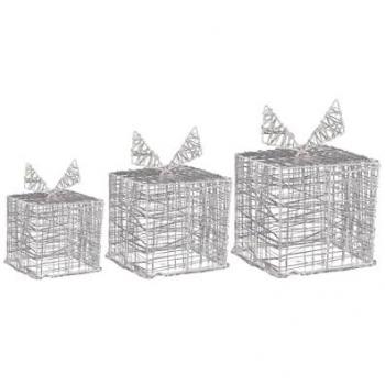 Well Home Pack de Luces Festivas: 3 Cajas, 90 MicroLEDs Blancos