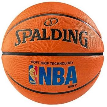 NBA-Spalding Schwammball mit Logo, Orange, 7 Zoll