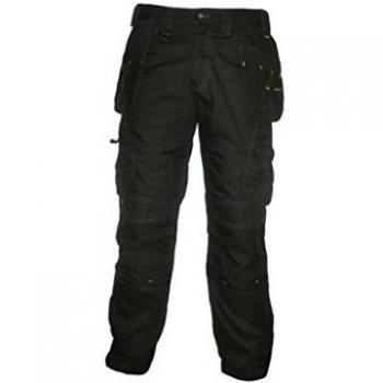 DeWalt Pro Tradesman 32/31 Men's Polycotton Pro Tradesman Work Trouser, Black, 32 Width X 31 Length