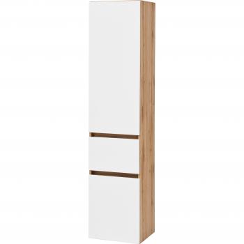 Bad‑Hochschrank Kaunas (WELLTIME) – 40 cm Breite, Schubkasten, Soft‑Close