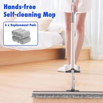 Behogar Self-cleaning Floor Mop with Microfiber Pads