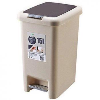 10L/15L Square Trash Can with Bag Holder