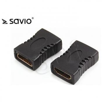 Adattatore HDMI Savio CL-111 Femmina a Femmina Nero