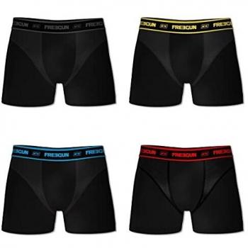 Colección AKTIV Pack Negros y Luz – 4 bóxers