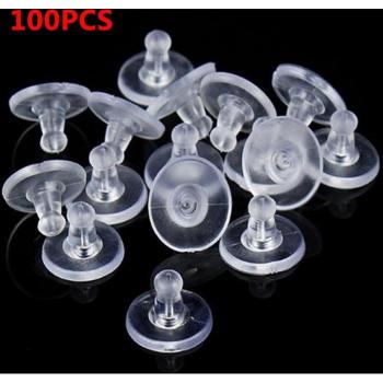 Topes de oreja de silicona blanca 100 unids/lote