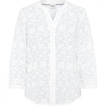 BRAX Bluse VELIA mit Spitzenakzenten, Damen, Weiß, Größe 44